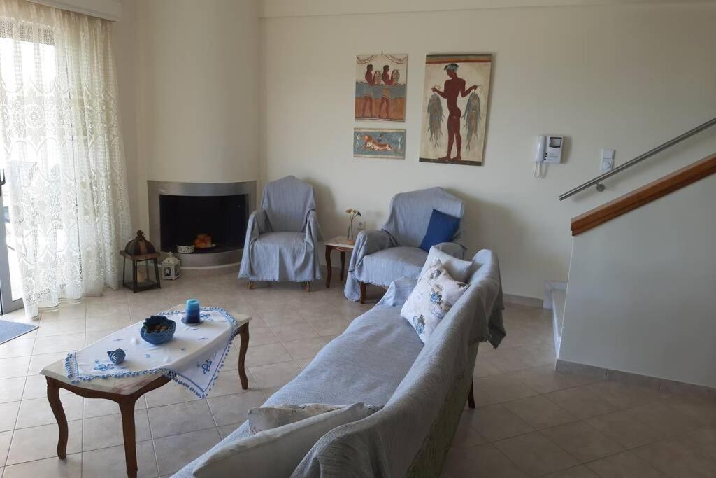 Seaside Villa Andronikos Amarynthos Ngoại thất bức ảnh